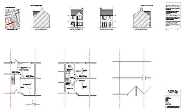 Property design, construction and floor plan designs for Saltash road