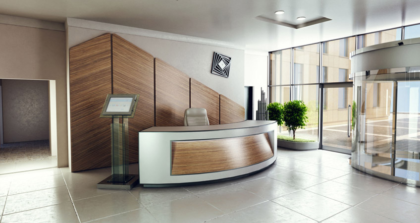 reception desk design