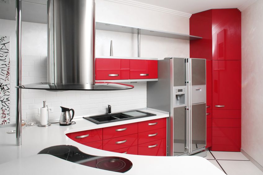 bright colour kitchen